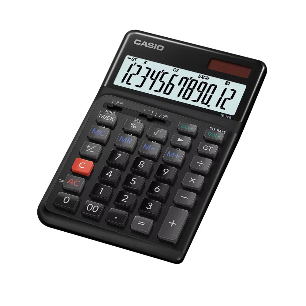 Casio Hesap Makinesi Je-12e-bk