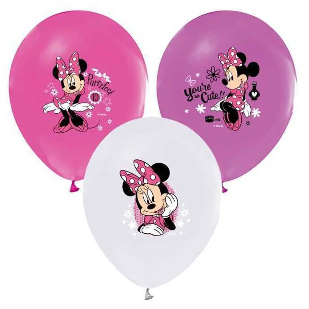 Balonevi Balon 4+1 Minnie Happy Helpers Baskılı 12"