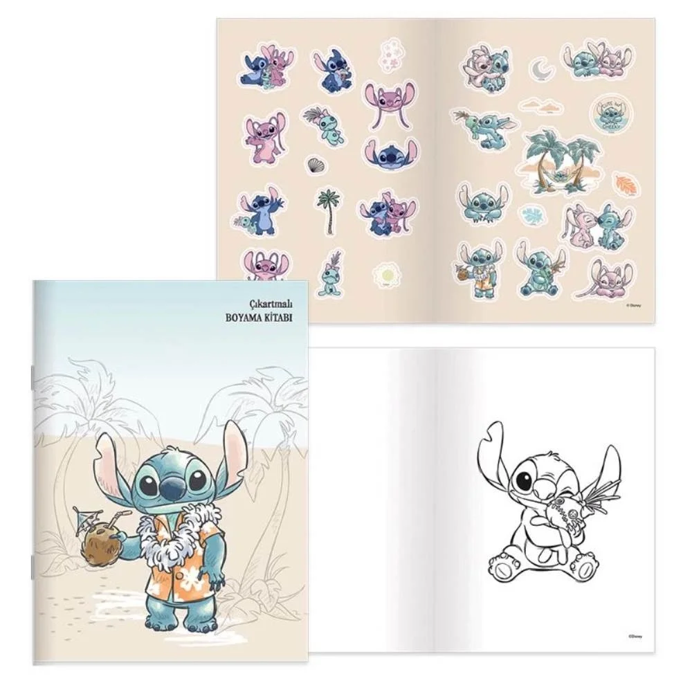 Lilo&stitch 20*28 8yp.çıkartmalı Boyama Kitabı
