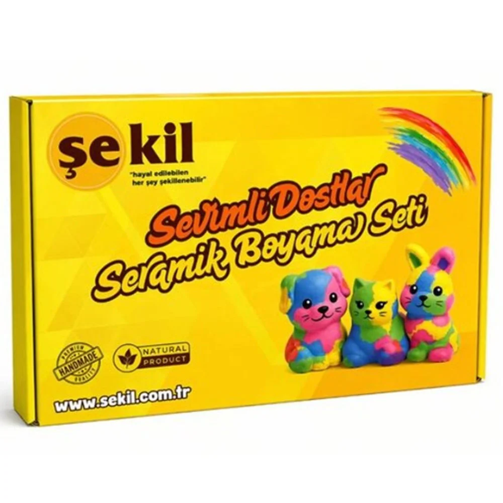 Şekil Sevimli Dostlar Seramik Boyama Seti