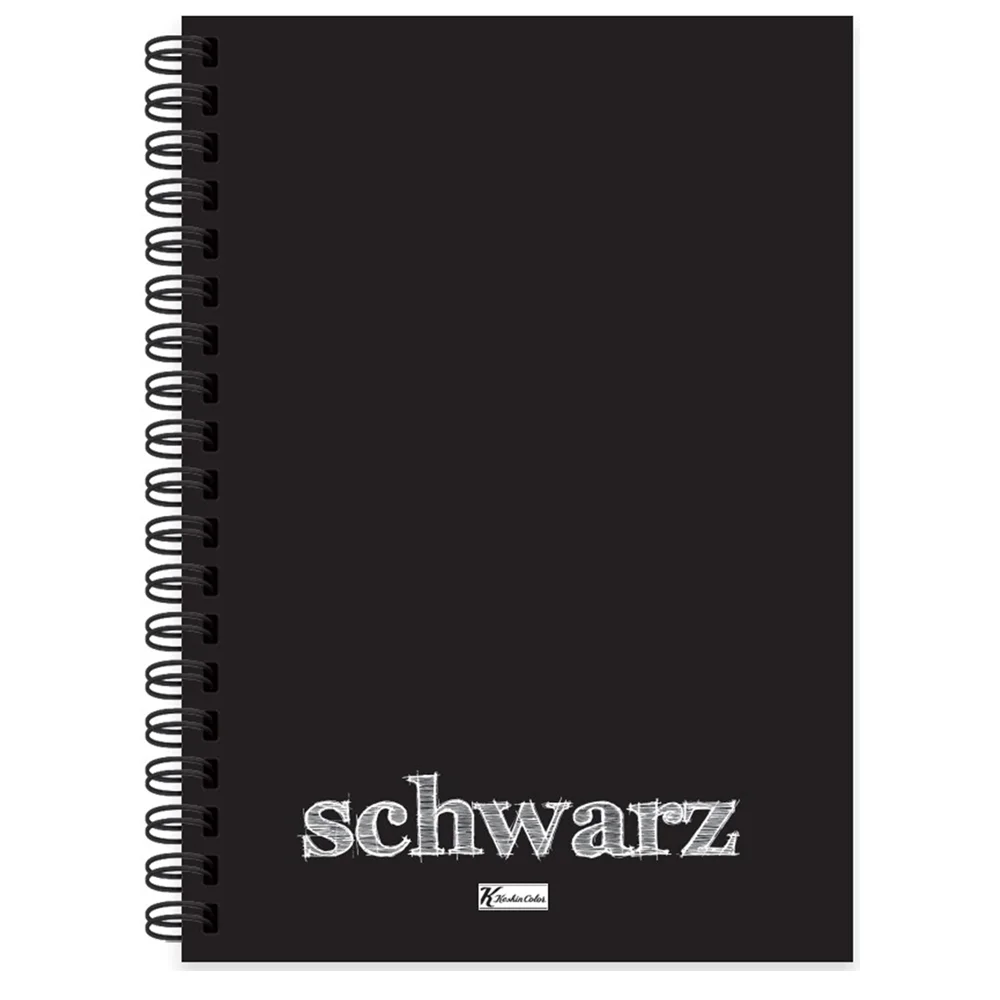 Keskin Color Defter Plastik Kapak Spiralli Schwarz A6 40 YP 350560-99