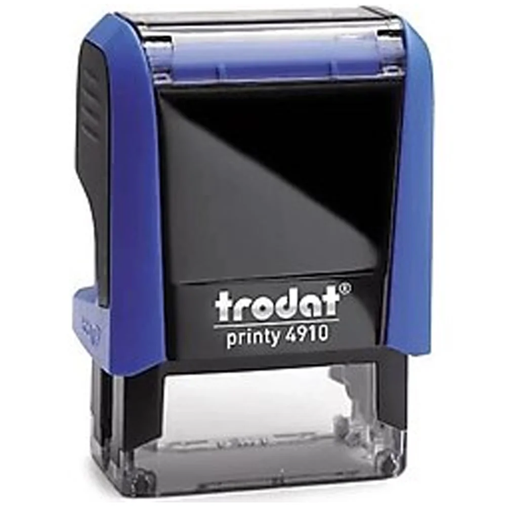 Trodat Standart Kaşe Otomatik 26x09 Karışık Kasa Mavi Keçe 4910
