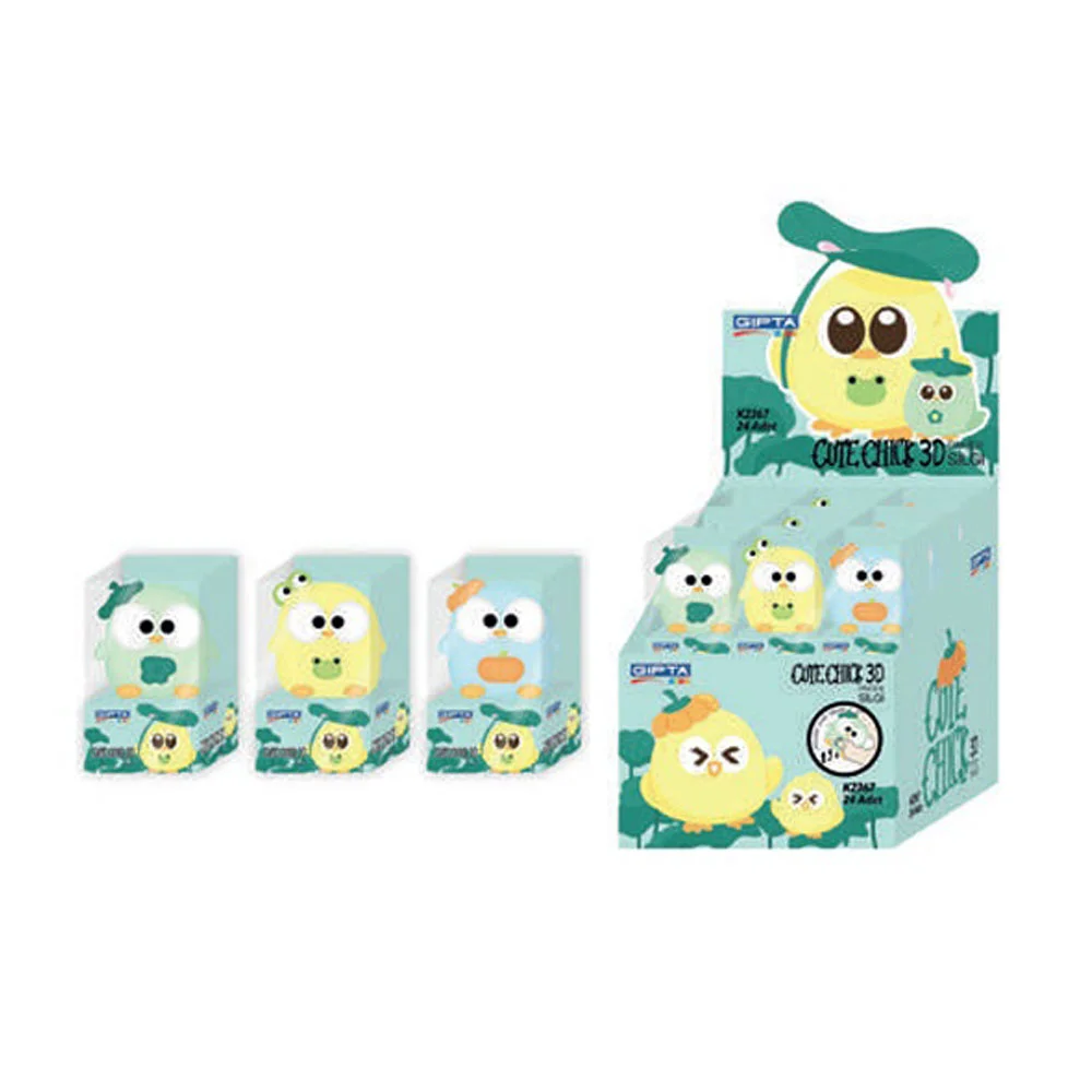Gıpta Silgi Cute Chick 3d 24 Lü K2367