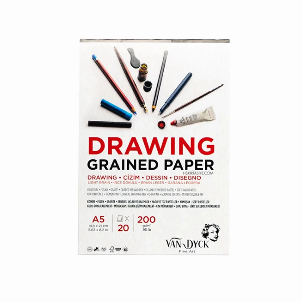 Van Dyck Drawing Çzm Blk A5 200 Gr 20 Yp Doku Üst Yp
