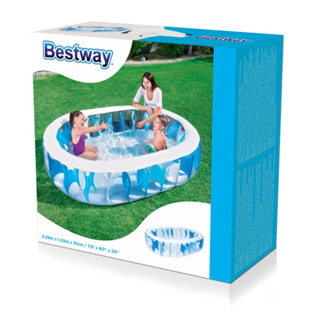 Bestway Havuz Jumbo Kristal 229x152x51 Cm Kzld-Bw54066