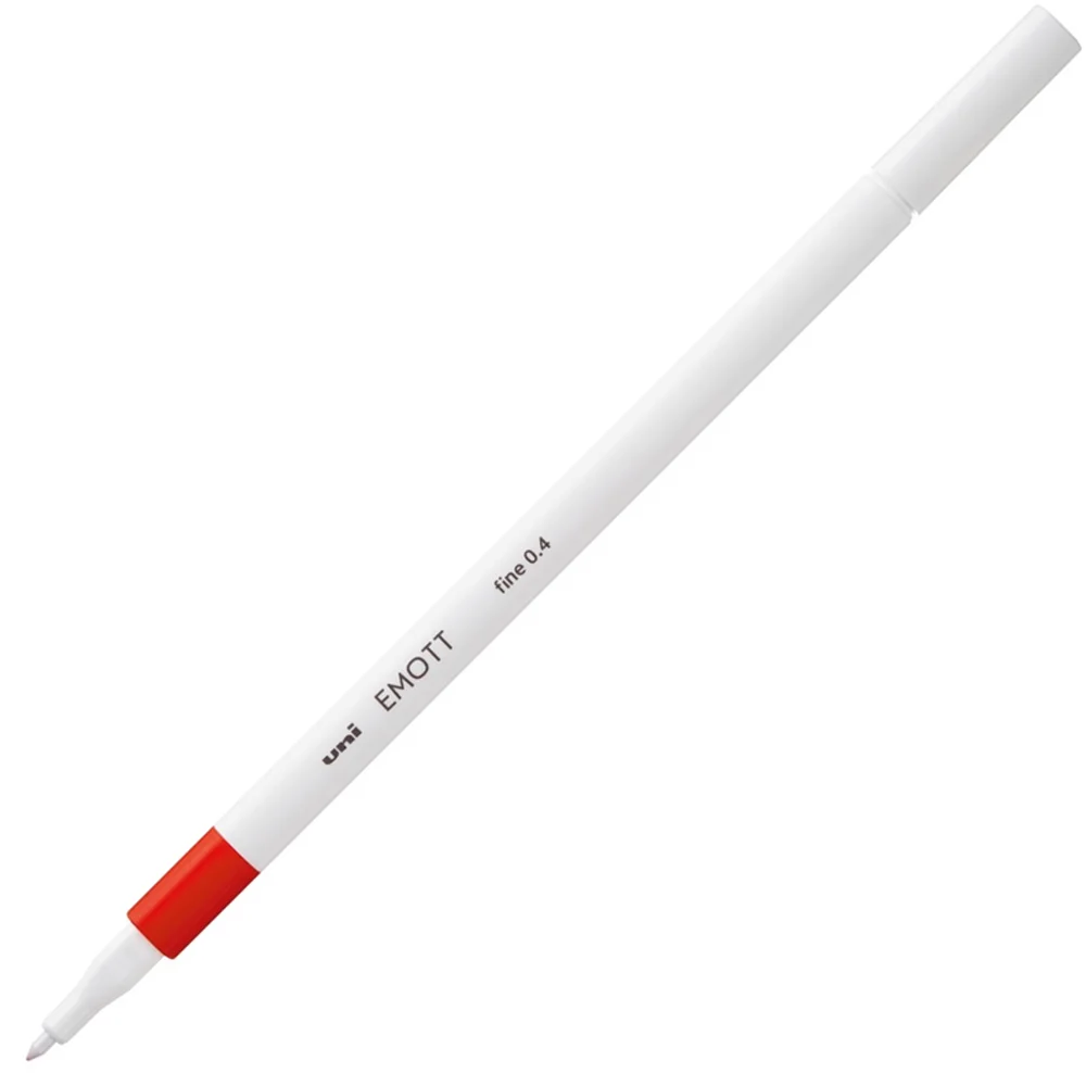 Uni-Ball Akrilik Uçlu Kalem Emott 0.4 MM Fine Kırmızı