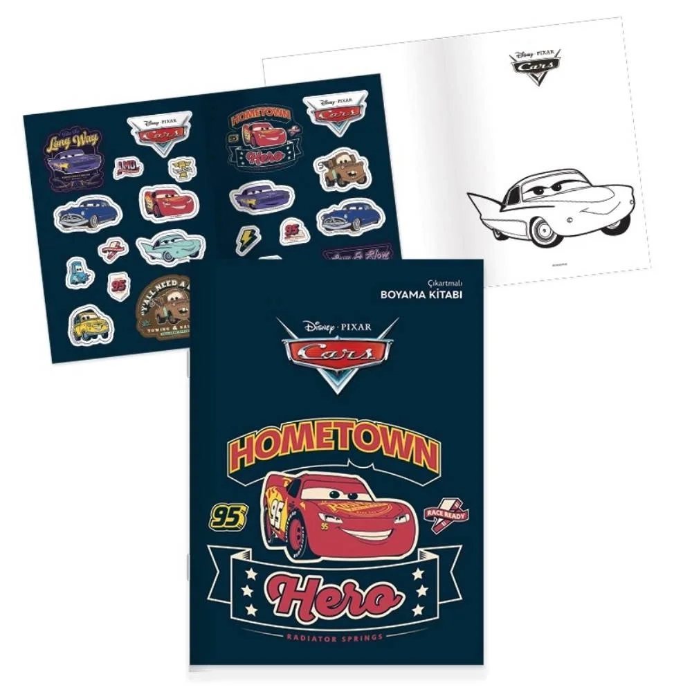 Keskin Color Boyama Kitabı Çıkartmalı Cars 20x28 8 YP 244930-33