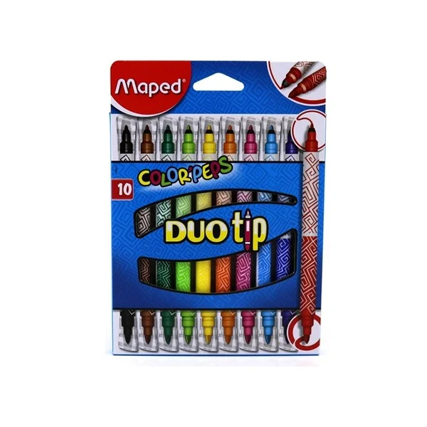 Maped Keçeli Kalem Peps Duo Tip 10 Renk 849010
