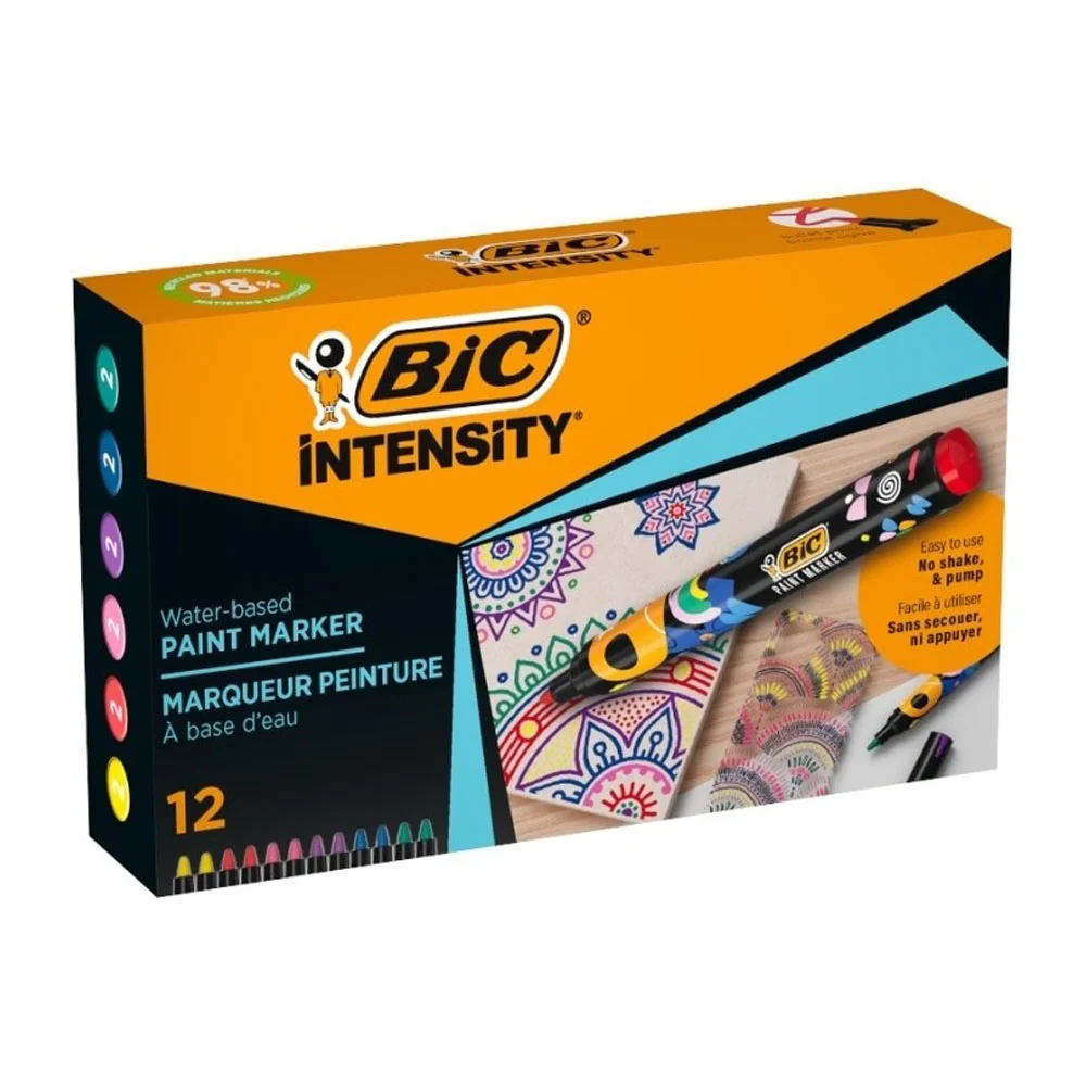 Bic Intensity Paint Marker 12Li Karışık 527426