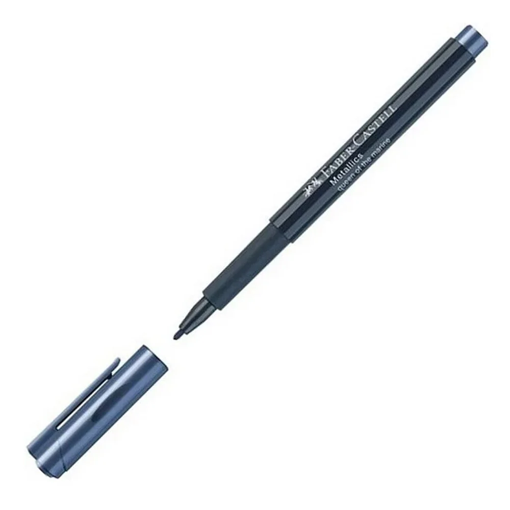 Faber-Castell Metalik Markör Deniz Mavisi,10 Lu 5040160753000
