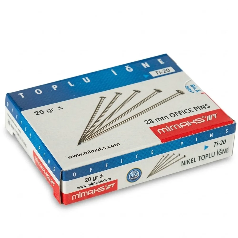 Mimaks Toplu İğne Süper Nikel 20gr Ti20