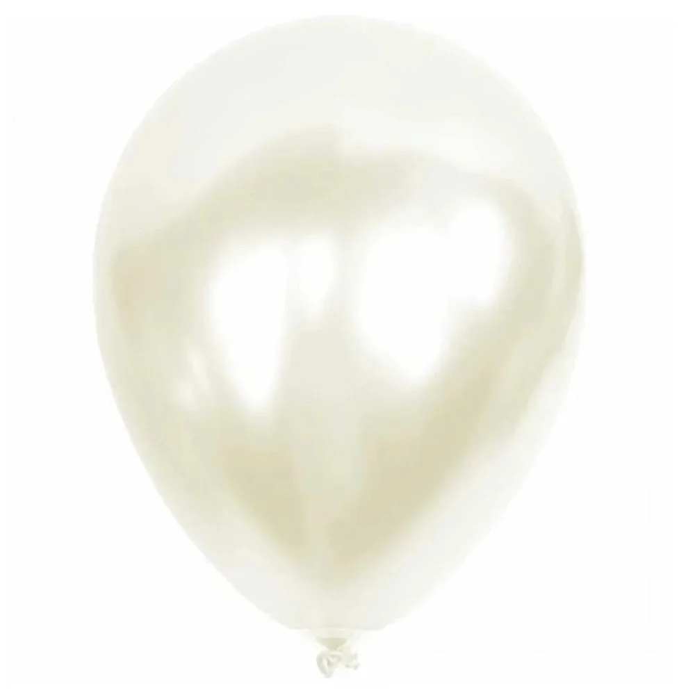 Balonevi Balon 12" Metalik Beyaz 12 Li