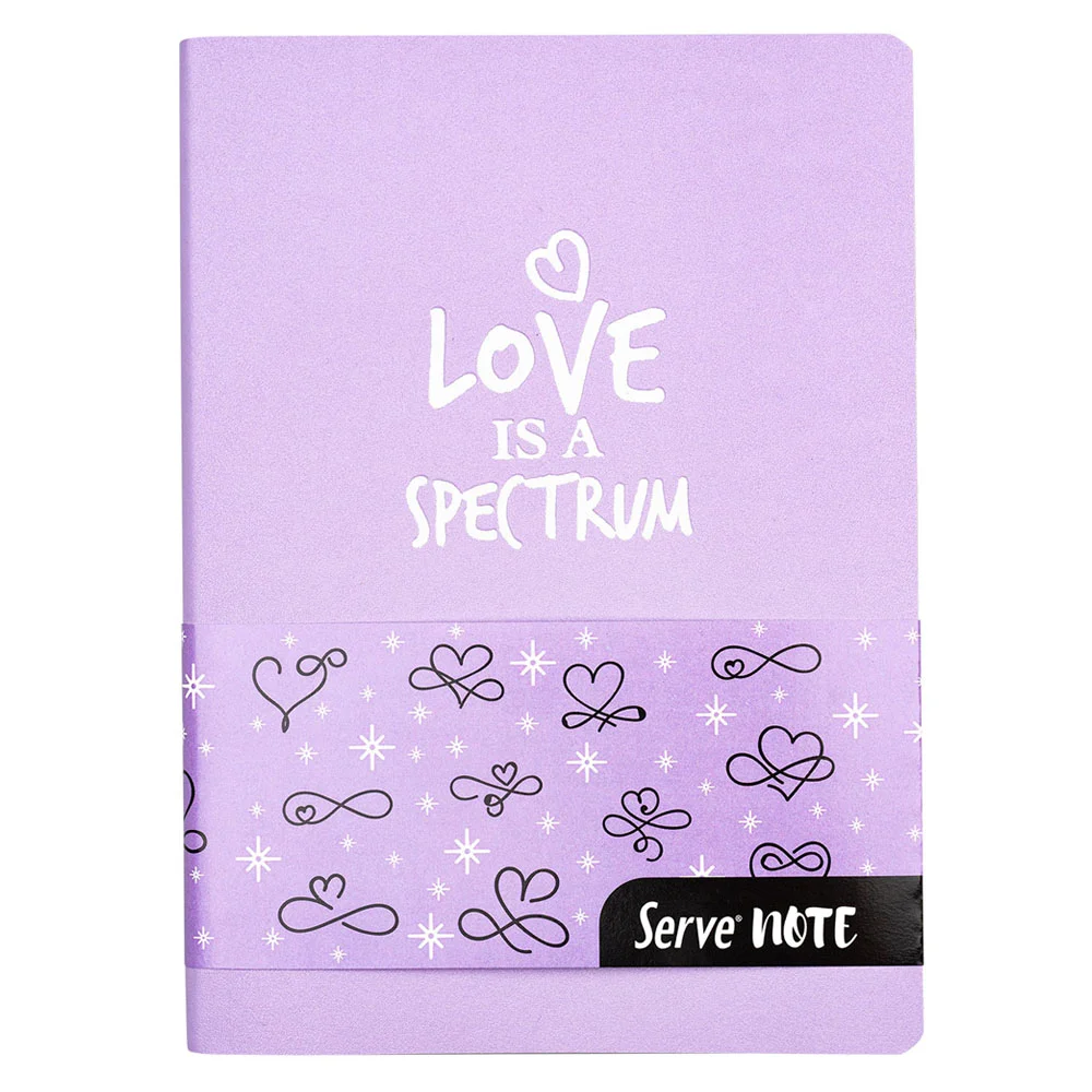 Serve Note Defter 15x21 Çizgili Lavanta