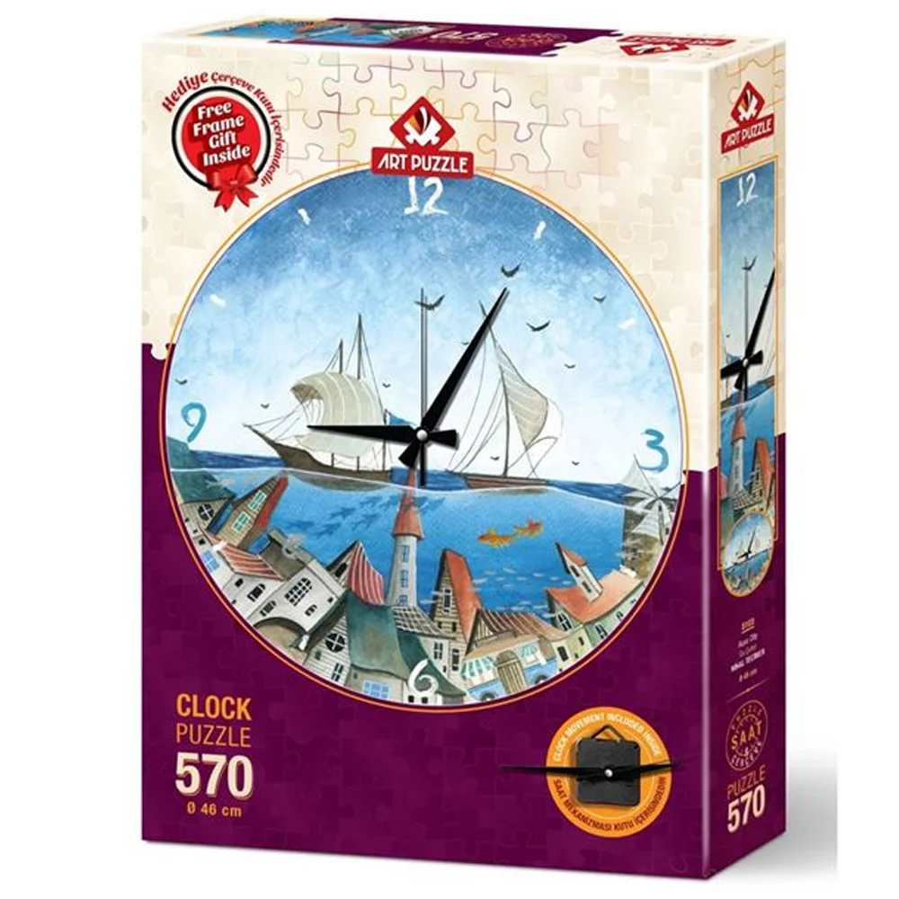 Art Puzzle 570 Parça Su Şehri Saat 5103