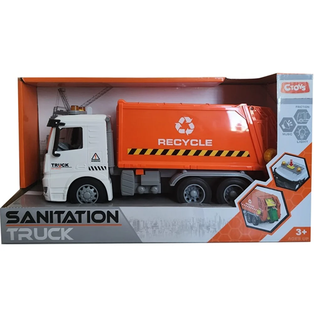 Ctoy&nbsp;Oyuncak&nbsp;Işıklı Sesli Çöp Kamyonu&nbsp;CTOY-PY8922B