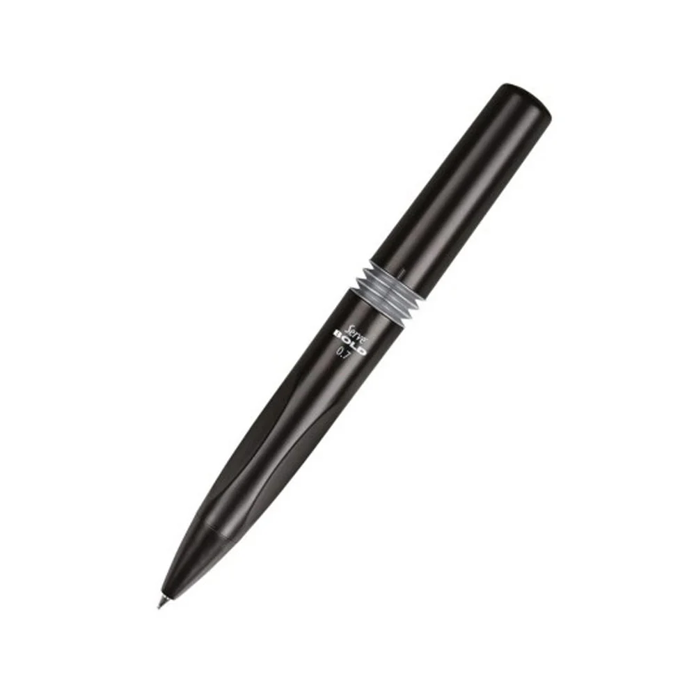 Serve Versatil Kalem Bold  0.7 MM Metalik Siyah