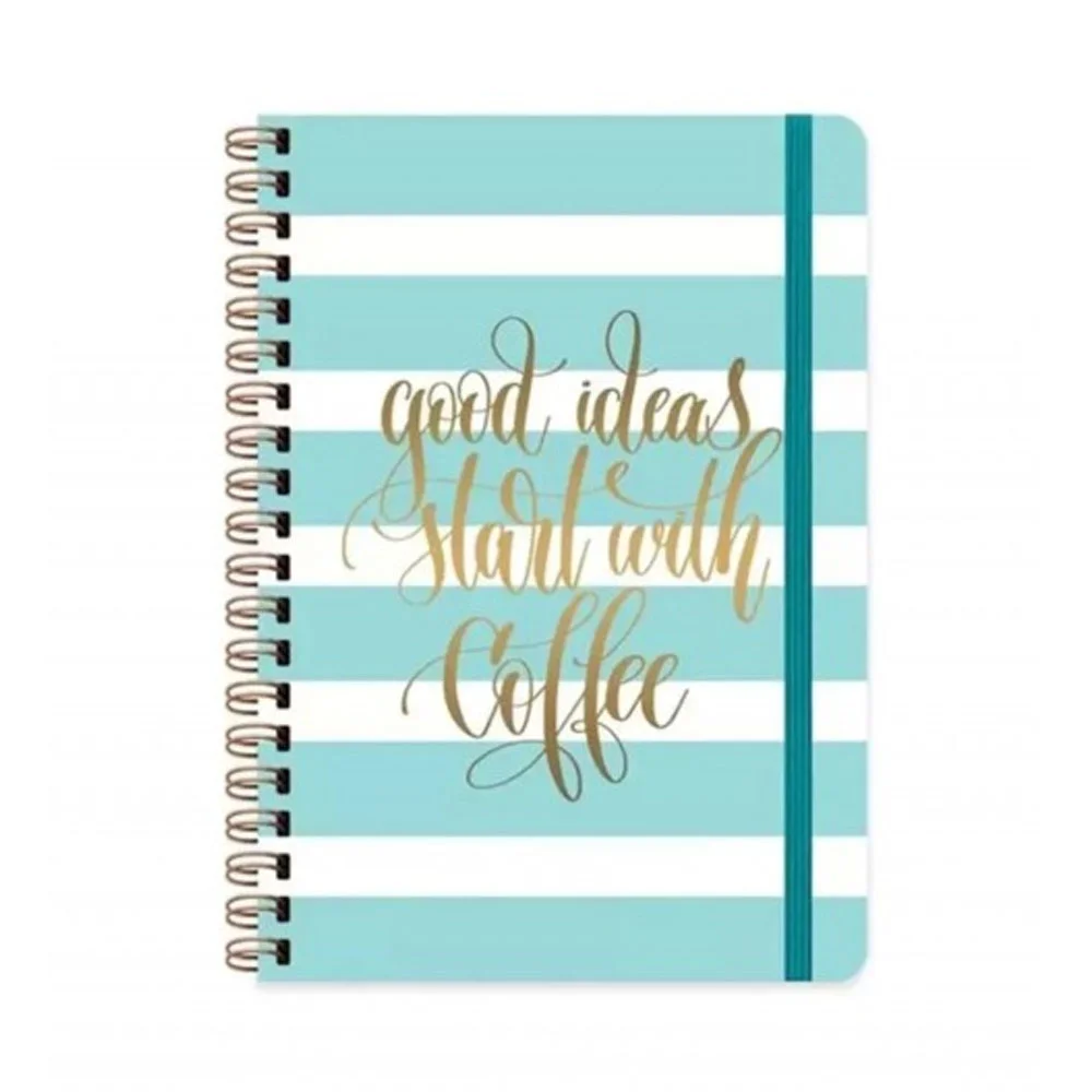 Keskin Color Düz Defter 14*20 Daily Notes Muse - Good İdeas Start With Coffee