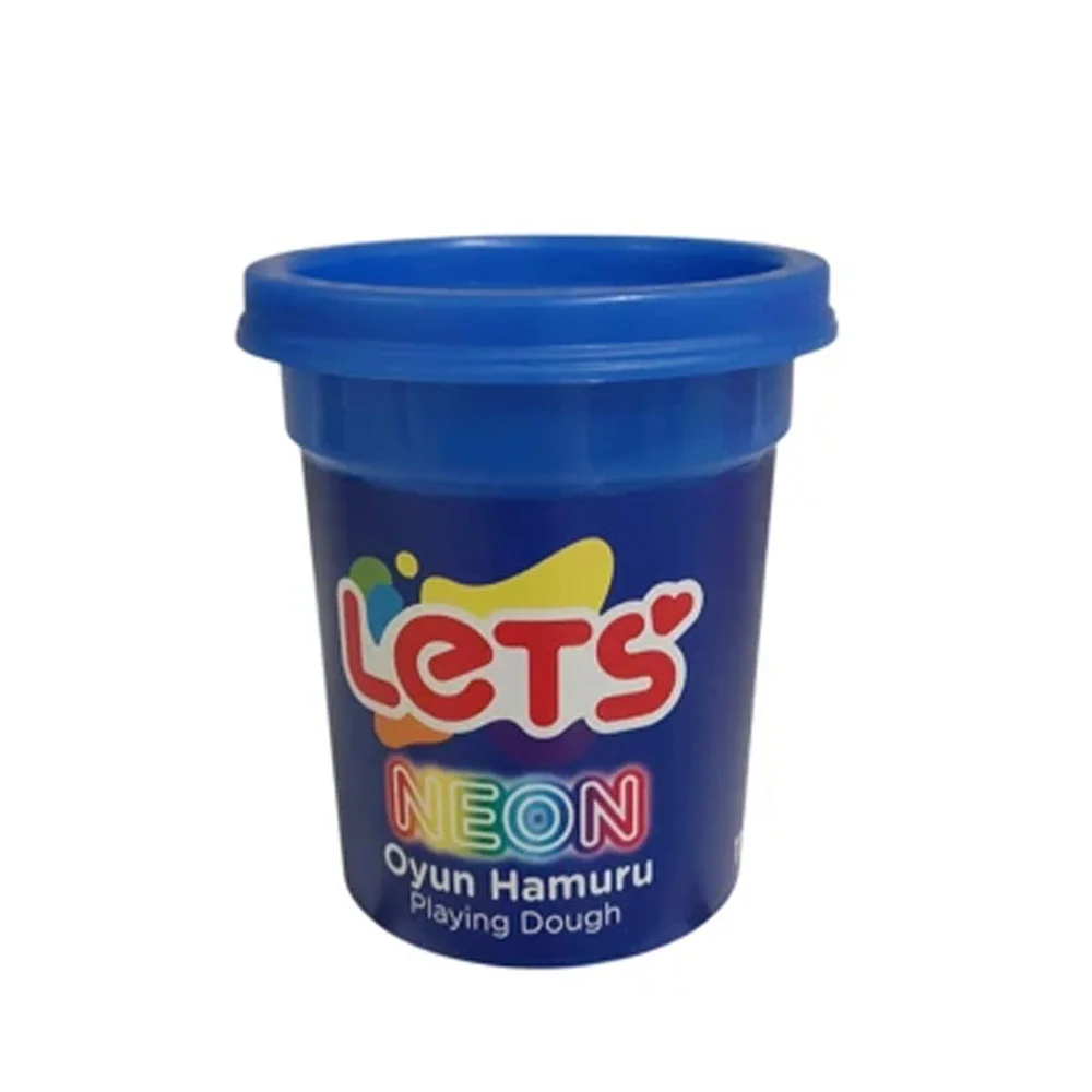 Lets Oyun Hamuru Tek Renk Neon Mavi 110 G