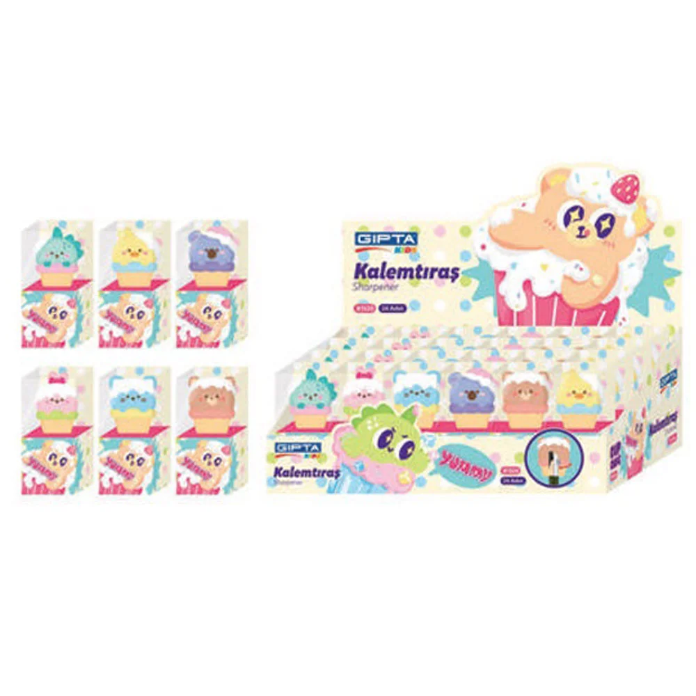 Gıpta Kalemtıraş Cupcake 3D 24 Lü K1520