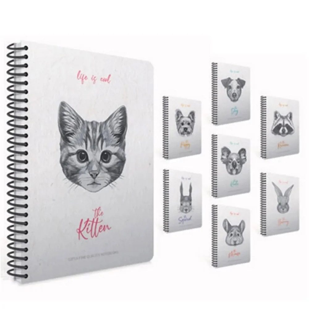 Gıpta life Is Cool Spiralli Sert Kapak Defter 19x26 120 YP Kareli