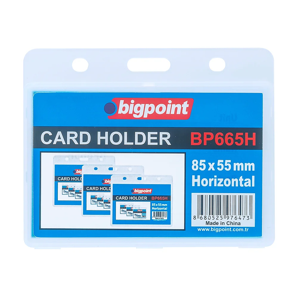 Bigpoint Kart Kabı Pp Su Geçirmez Yatay 85x55mm BP665H