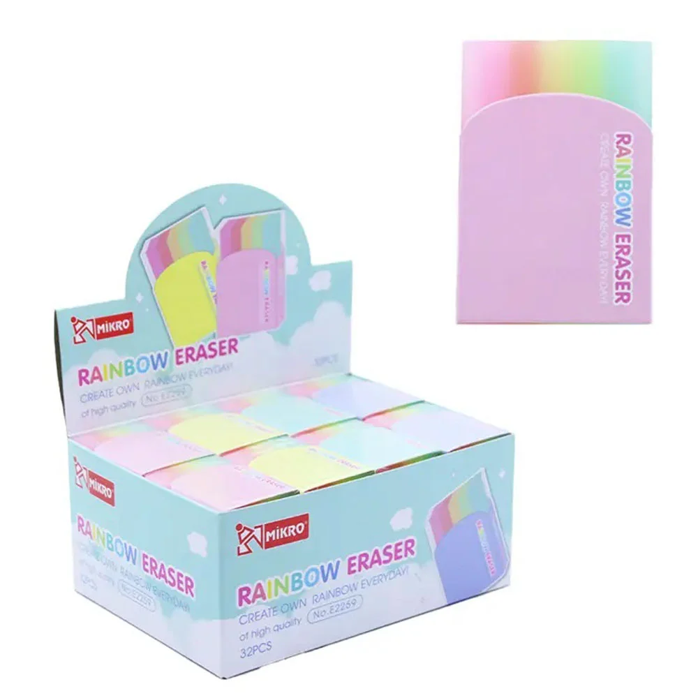 Mikro Silgi Rainbow Pvc 32 Lı E2259