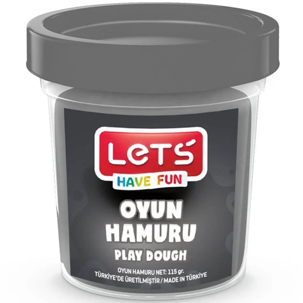 Lets Oyun Hamuru Tek Renk Gri 110 GR L8440-13