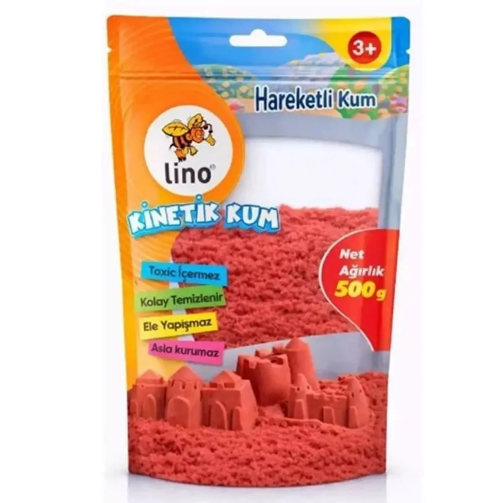 Lino Kinetik Kum 500 Gr Kırmızı Doypack