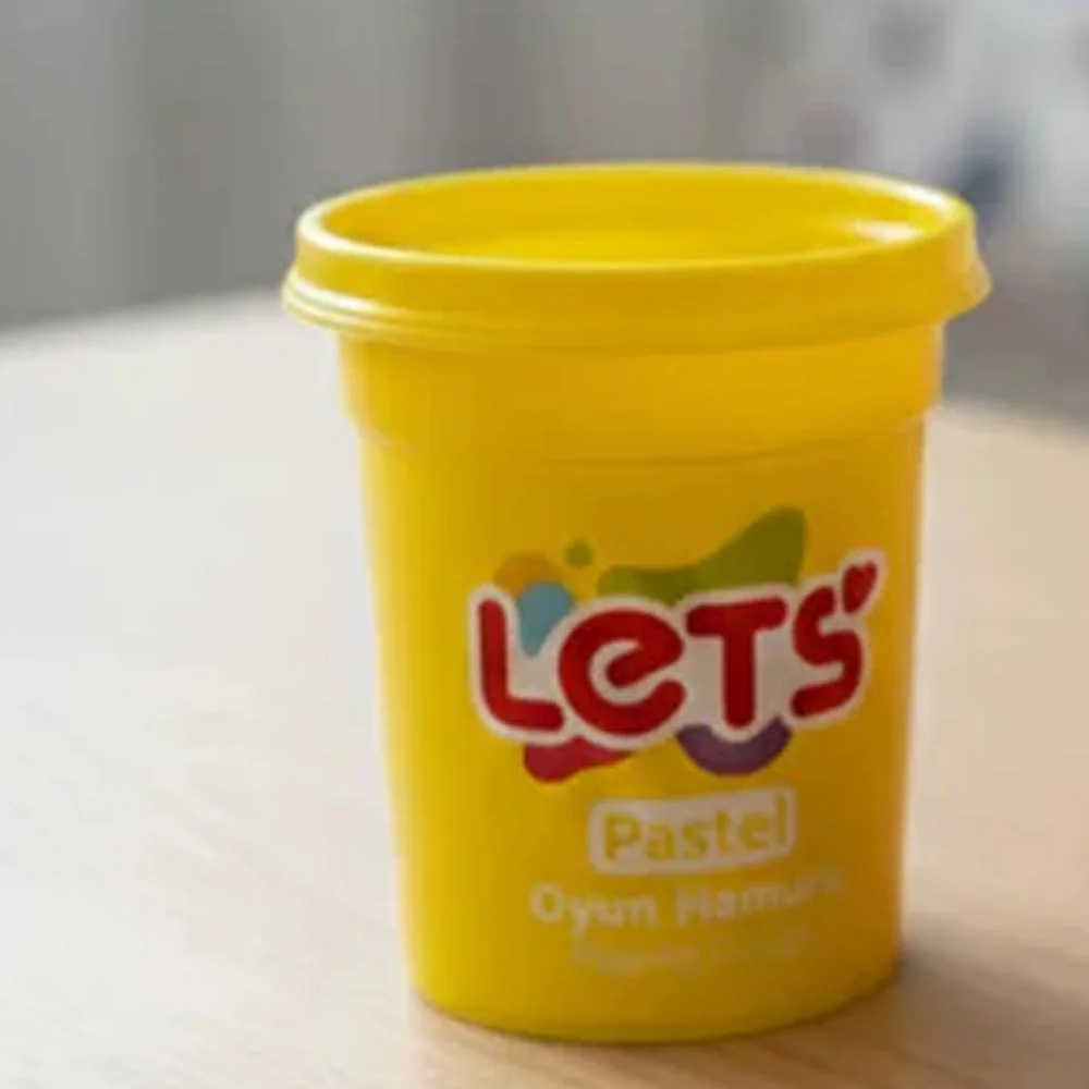 Lets Oyun Hamuru Tek Renk Pastel Sarı110 G