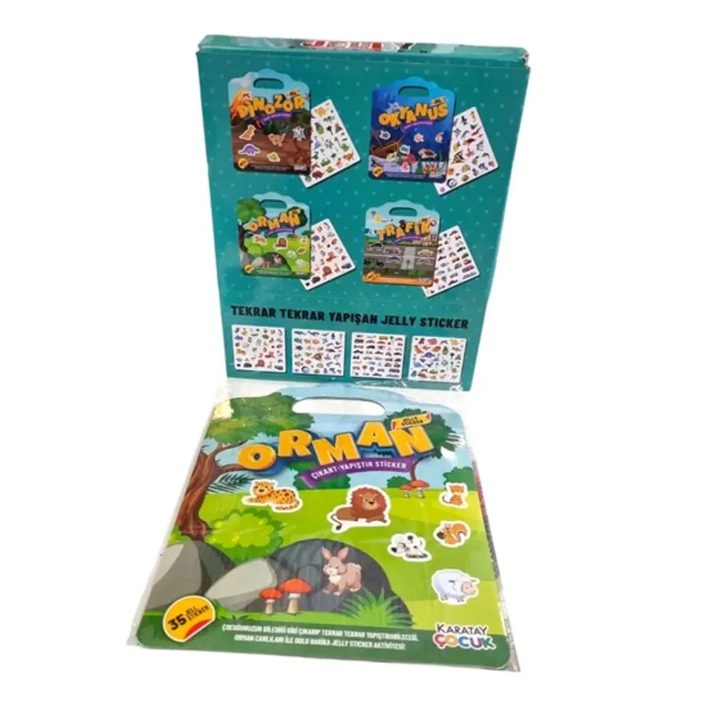 4E Jel Display Çıkart Yapıştır Sticker 24 Adet Djl01