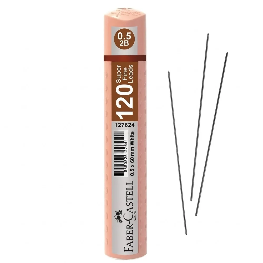 Faber-Castell Min Grip 0.5 2B 60Mm, 120 Li Pastel Turuncu 5090127683000