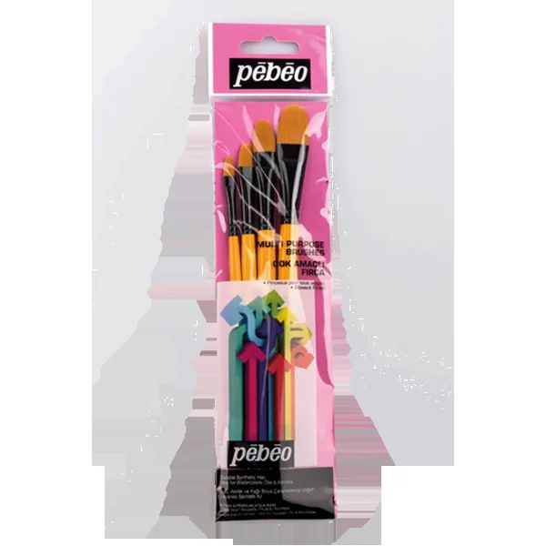Pebeo Fırça Seti Kedi Dili No:1/4-3/8-1/2-5/8 4 LÜ SET-11