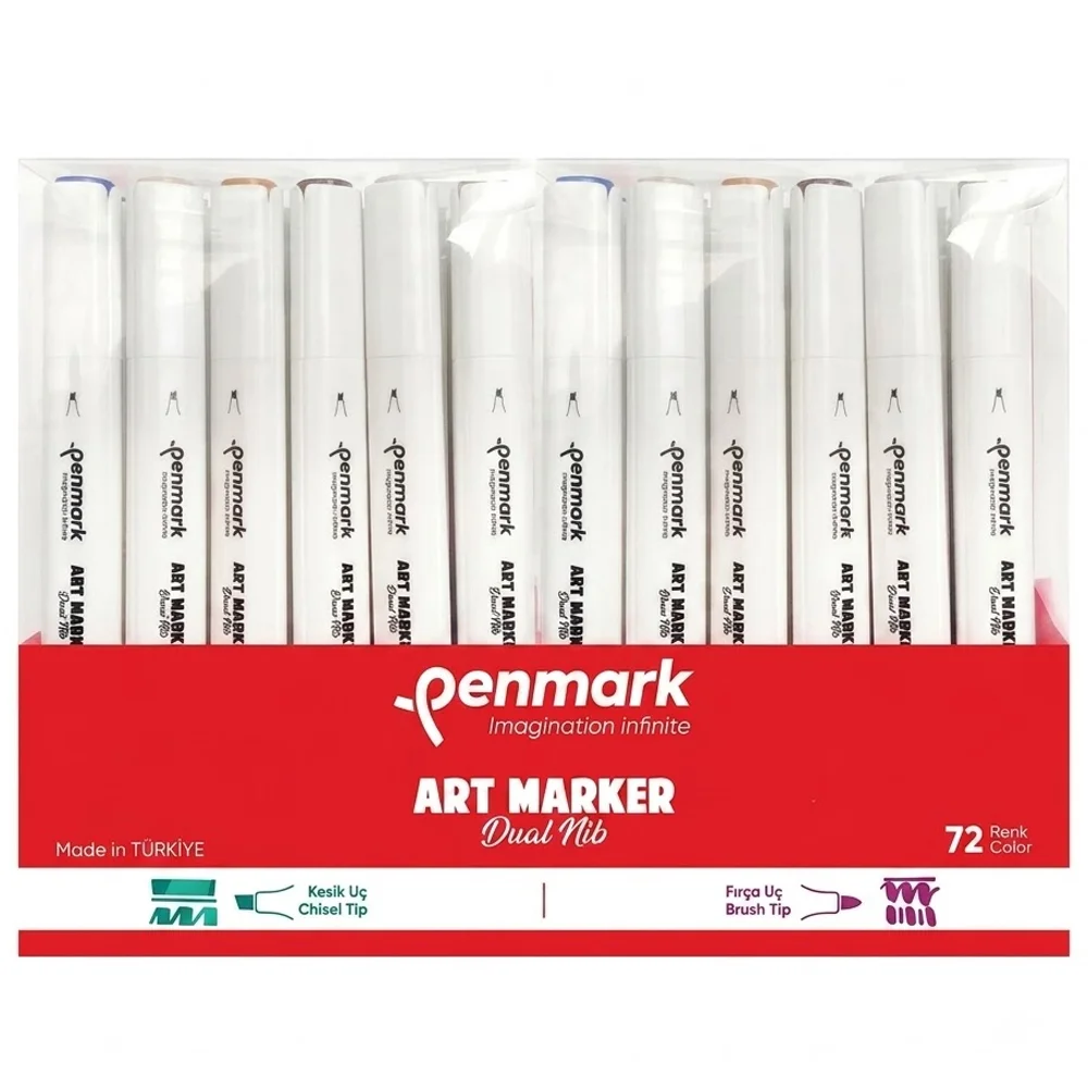 Penmark Markers Art Brush Kalem 72 Li Set