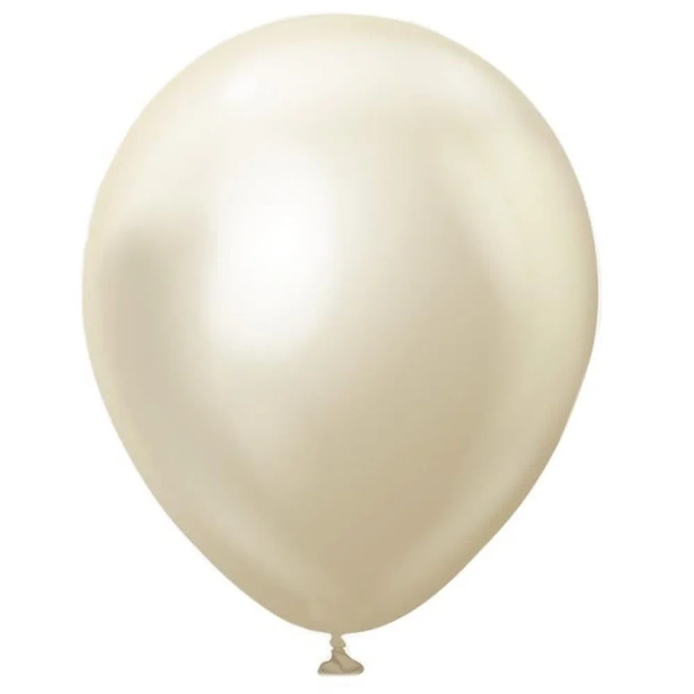 Balonevi Balon 12" Krom Beyaz Altın 50 Li
