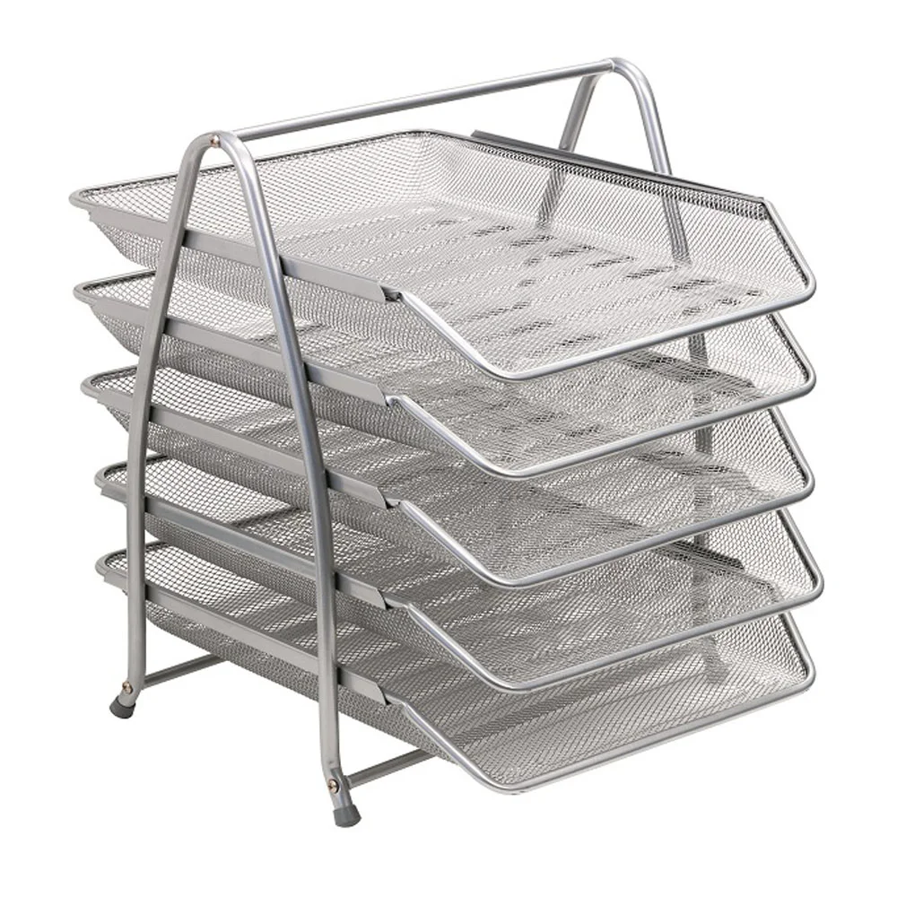 Bafix Evrak Rafı Metal Perforeli 5 Li Gri BFX-MER9207G