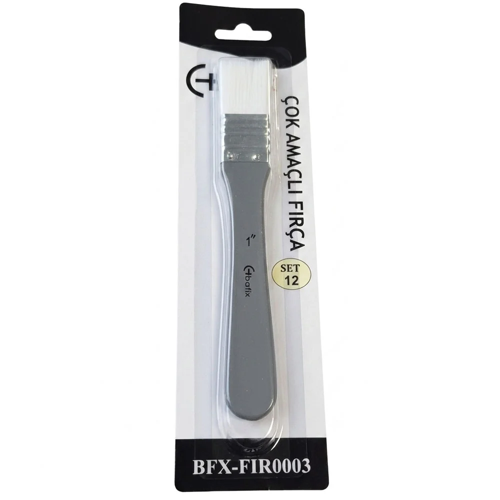 Bafix Fırça Tekli Set-12 sap gri genel kul Bfx-Fır0003