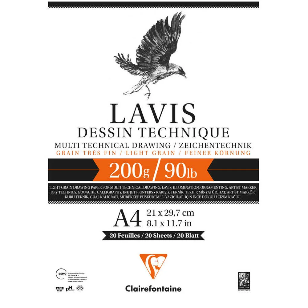 Clairefontaine Multi Teknik Lavis 20 Yp A4 Ypşk Dft