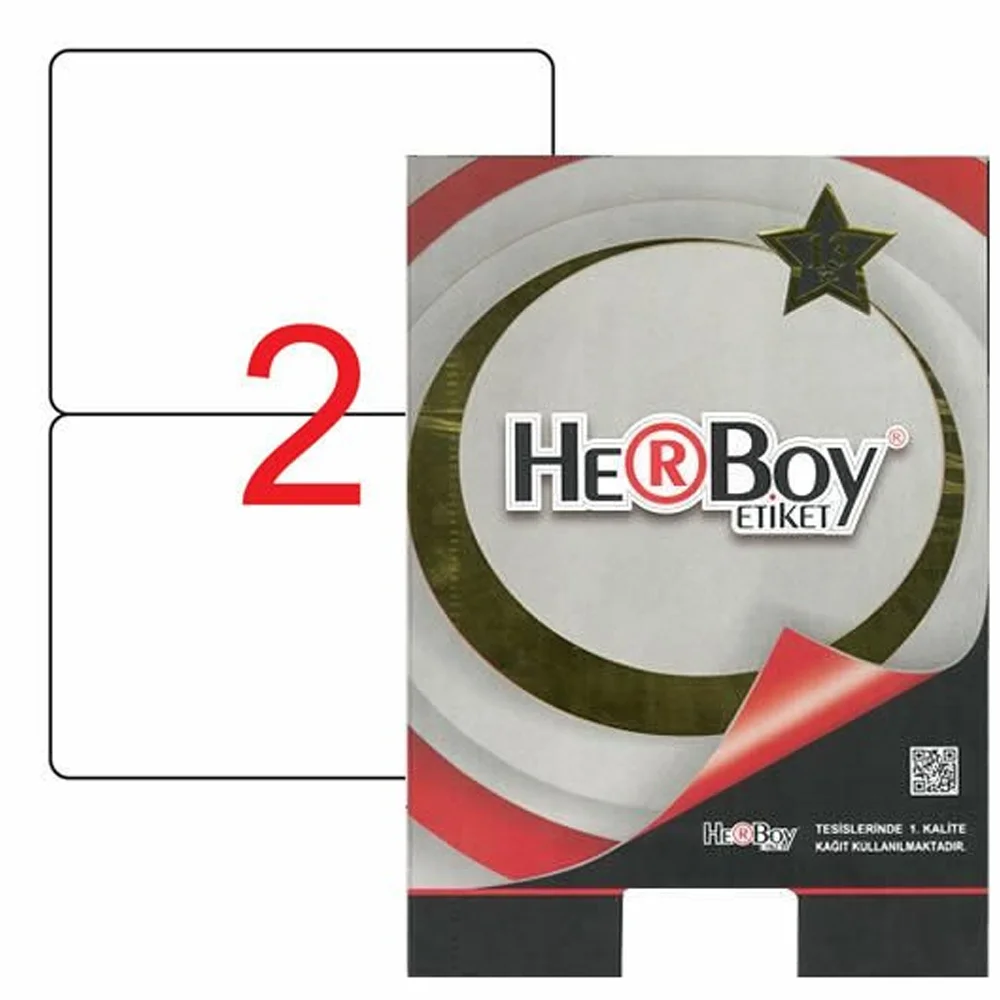 Herboy laser etiket 100 YP 199.6x143.5 Lazer-Copy-Inkjet HB-1002