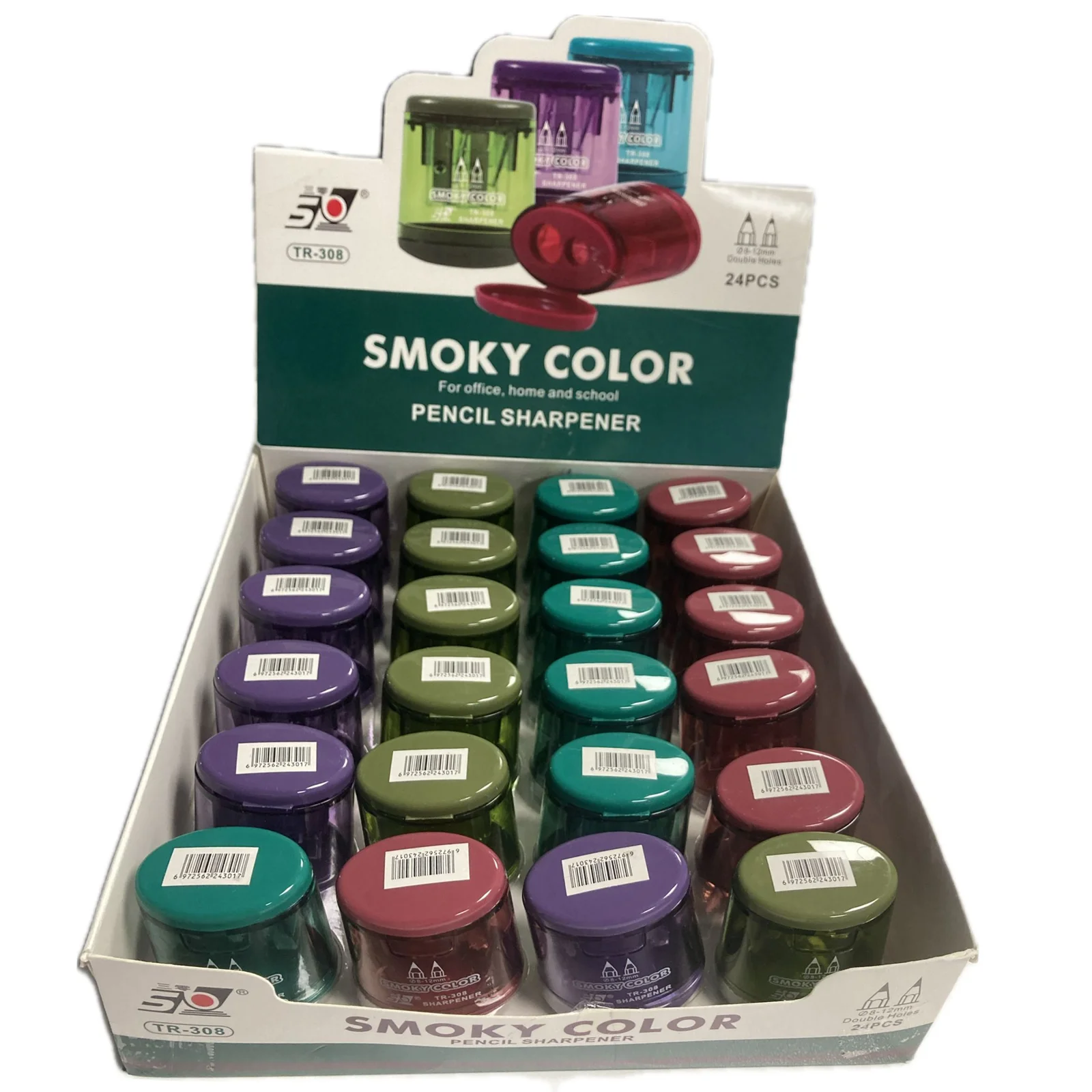 Bafix Kalemtıraş Çiftli Hazneli Smoky Color Tr-308