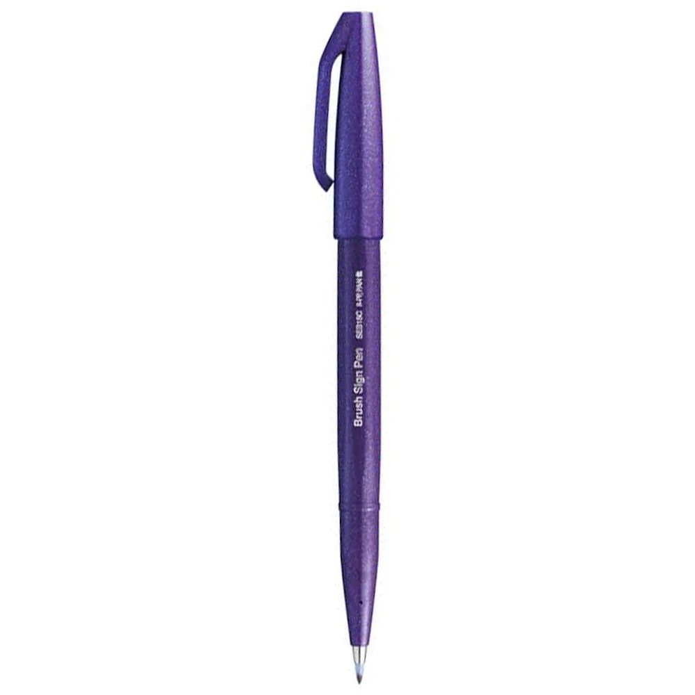 Pentel Brush Sing Fırça Uçlu Kalem Violet SES15C-VX