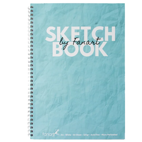 Fanart Academy Sketch Book 120 GR Spiralli 50 YP A4 Turkuaz 8671