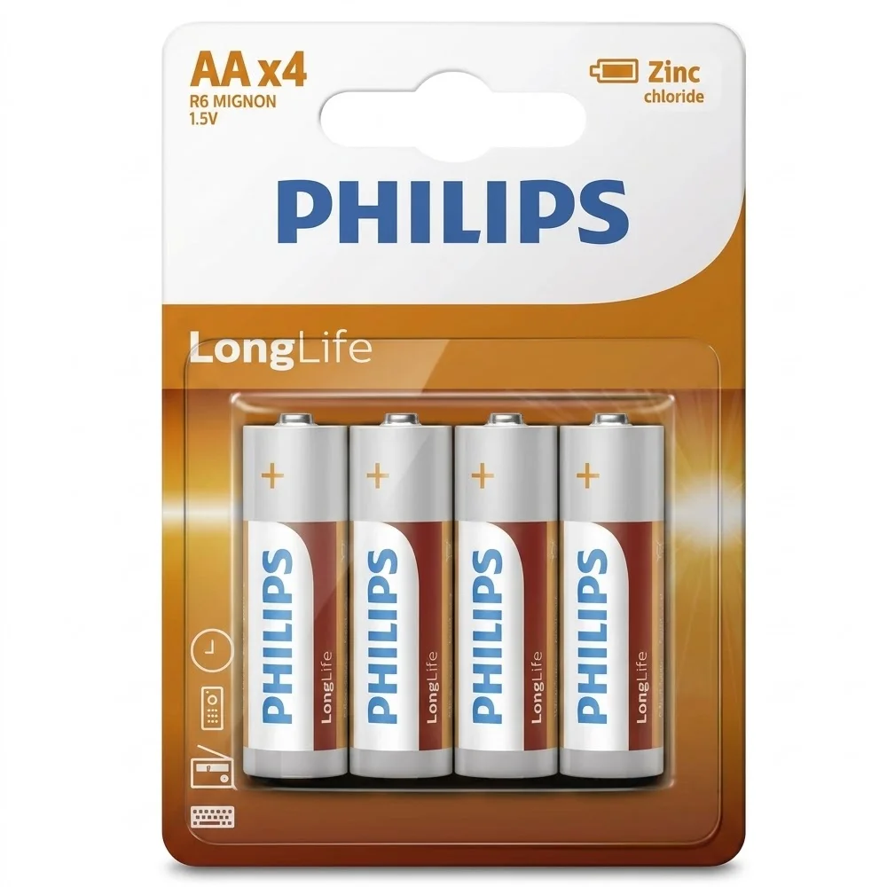 Philips Longlife Kalem Pil AA 4 Lü Ph-r6l4b/10