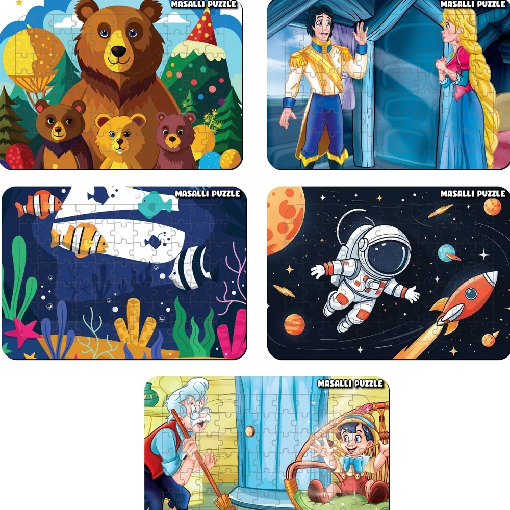 Lilart Masallı Puzzle 99 Prç 24x34 50 Li 10 Ass