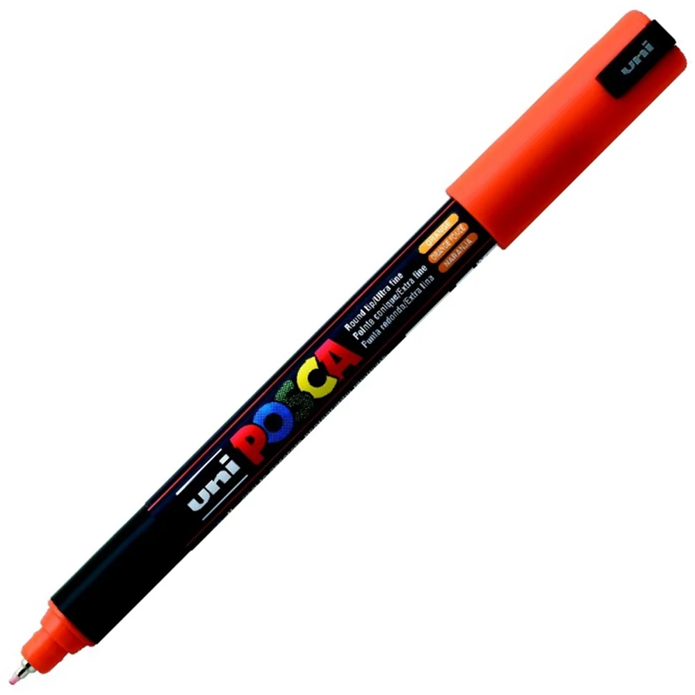 Uni-Ball Posca Markör 0.7 MM Su Bazlı Poster Turuncu N PC-1MR
