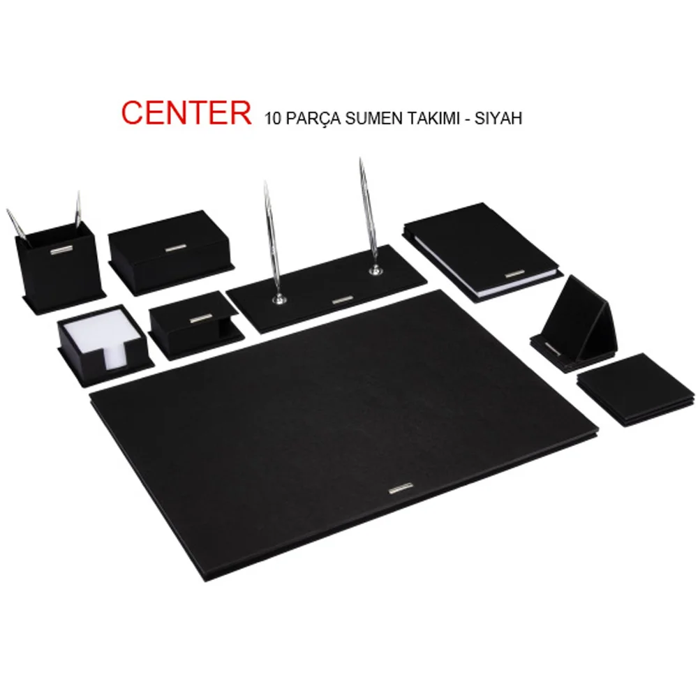 Gıpta Sümen Takımı 10 Parça Center Sade Siyah 7137