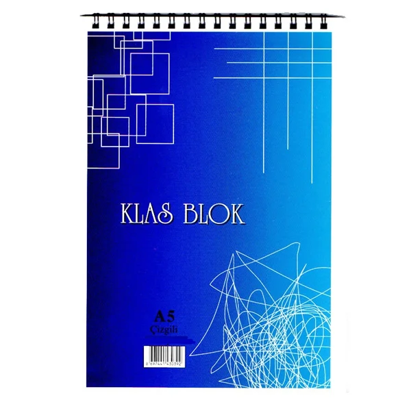 Klas Bloknot Spiralli Kareli 36 YP A5