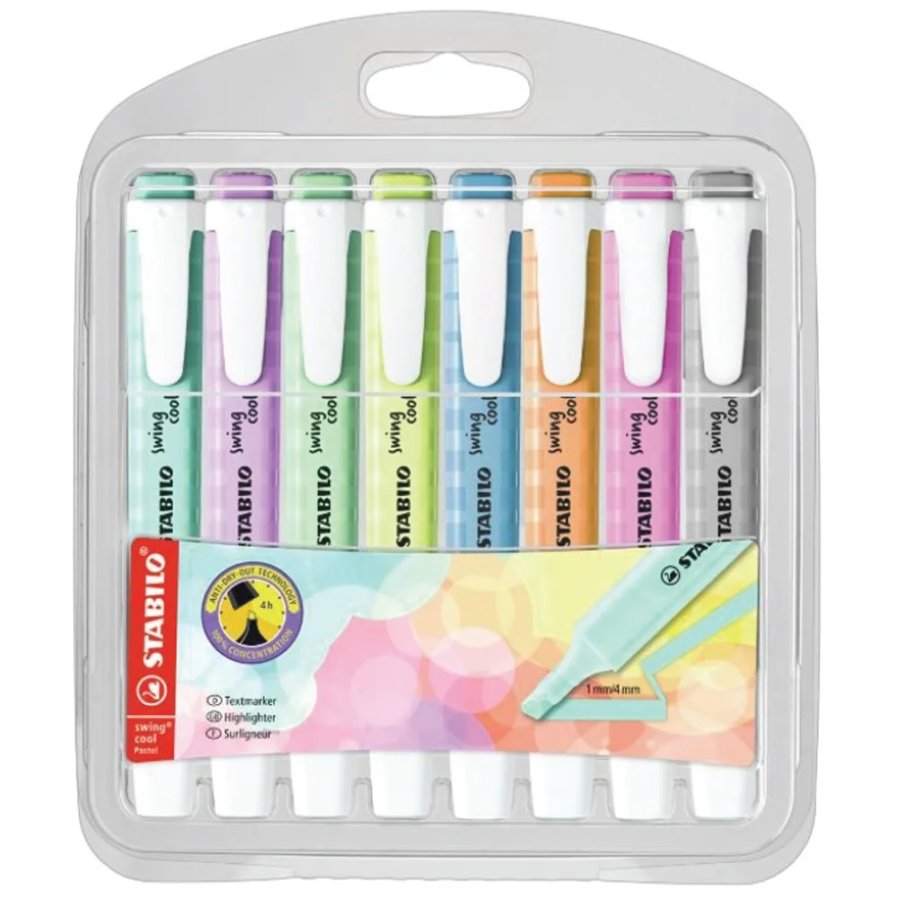 Stabilo Fosforlu Kalem Swing Cool Pastel 8 Li 275/8-08-2
