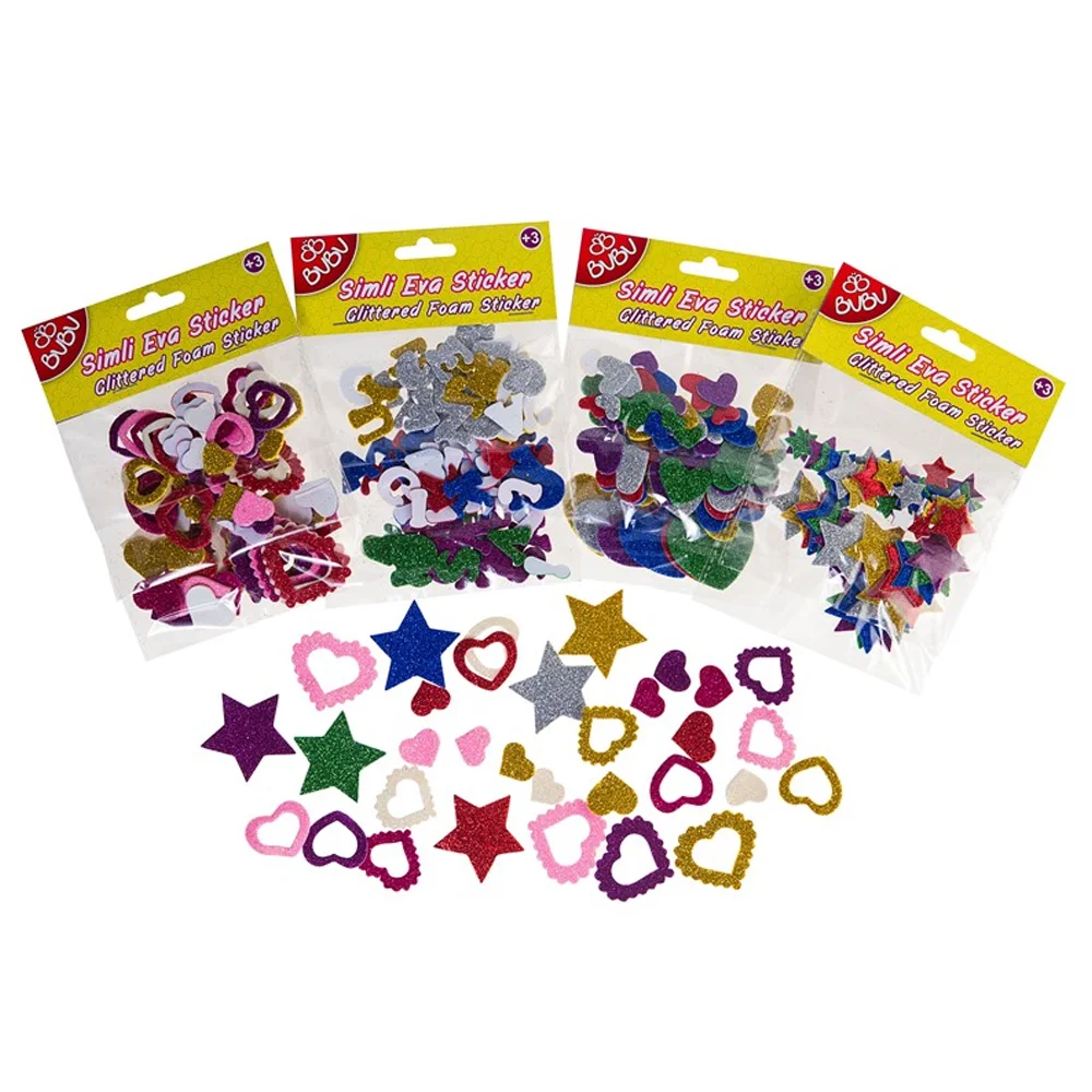 Bu-Bu Simli Eva Sticker 24 Lü Pvc BUBU00097