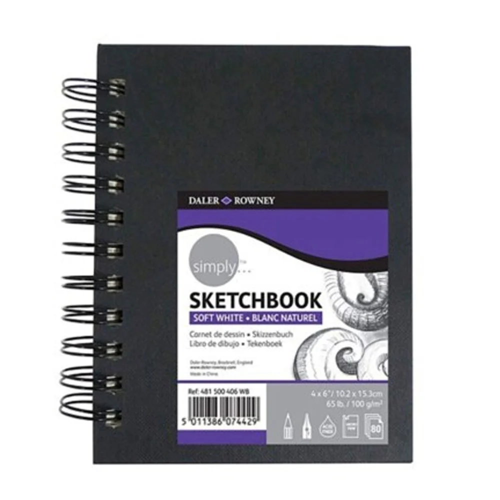 Daler Rowney Simply Wirebound Sketch Book 4X6 481500406