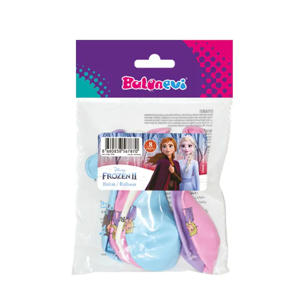 Balonevi Balon 4+1 Frozen 2 Baskılı 12" 8 Li